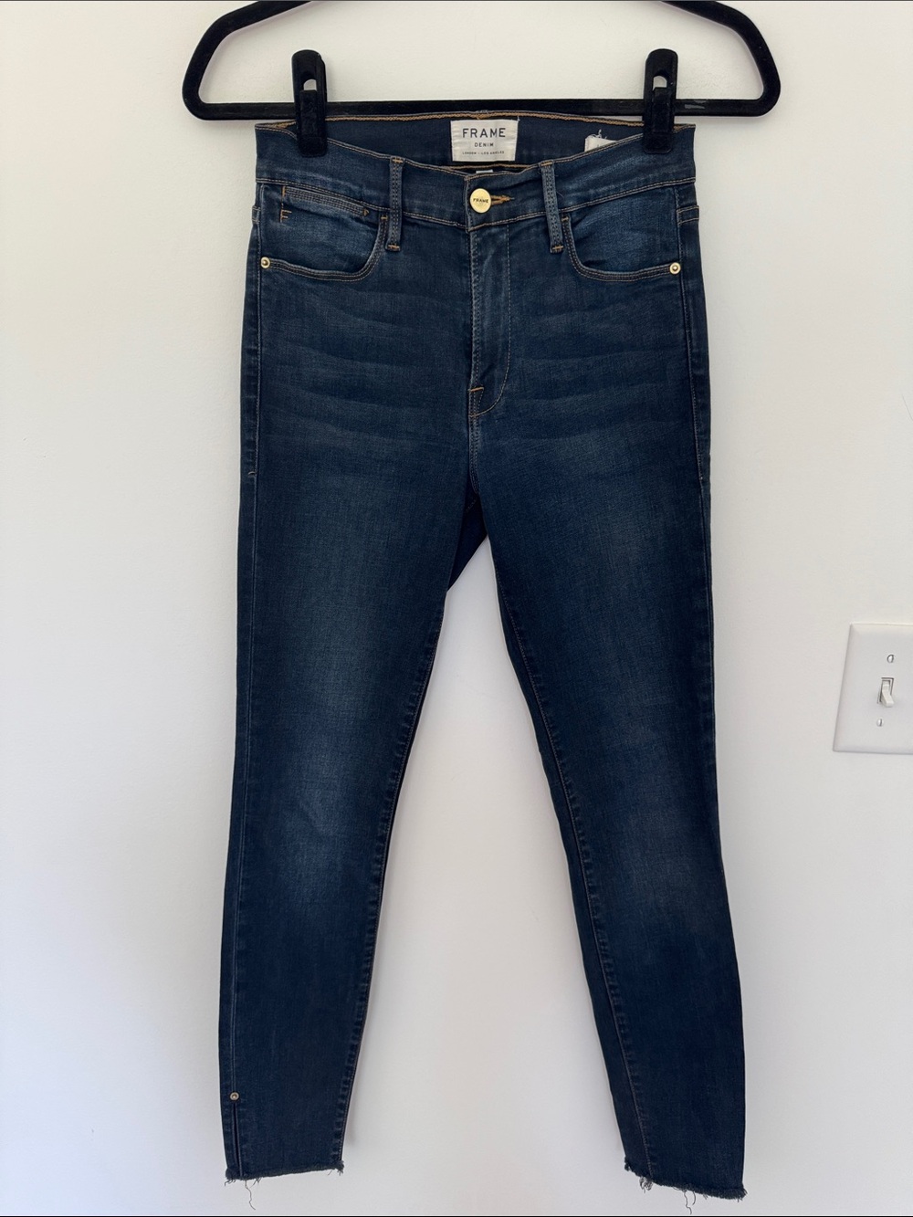 Frame Le High Skinny Women's Jeans, Dark Wash - Size 27